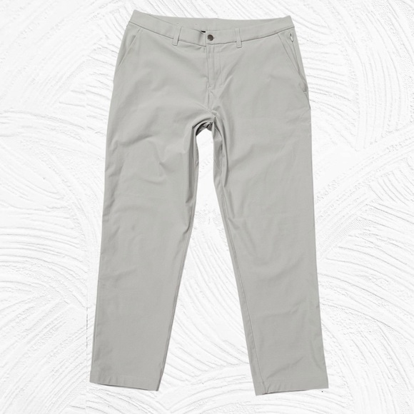 Lululemon‎ ABC Classic-Fit Trouser Warpstreme 36X30 Silver Drop EUC